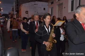  Procesión sin presencia policial en Ojos de Garza (Foto TA)